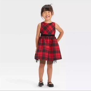 Cat & Jack Red Plaid Dress